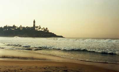 Geographical location of Kovalam